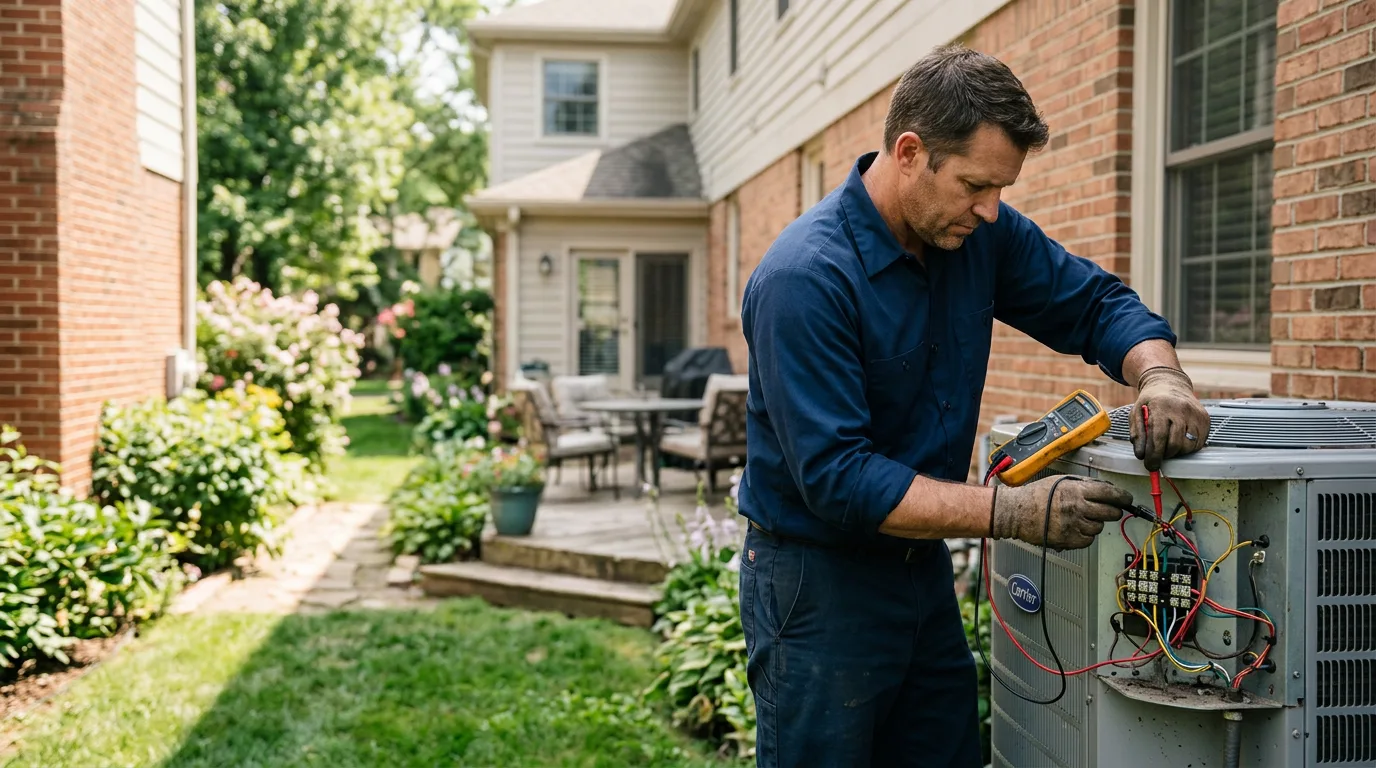 HVAC technician working near Dripping Springs, TX